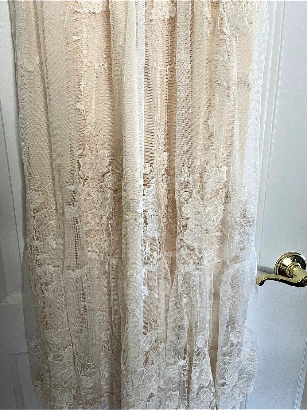 Baltic Born Clarisa Lace Midi Dress Floral Lace Midi Dress in Cream Size XL NWT - Picture 6 of 6